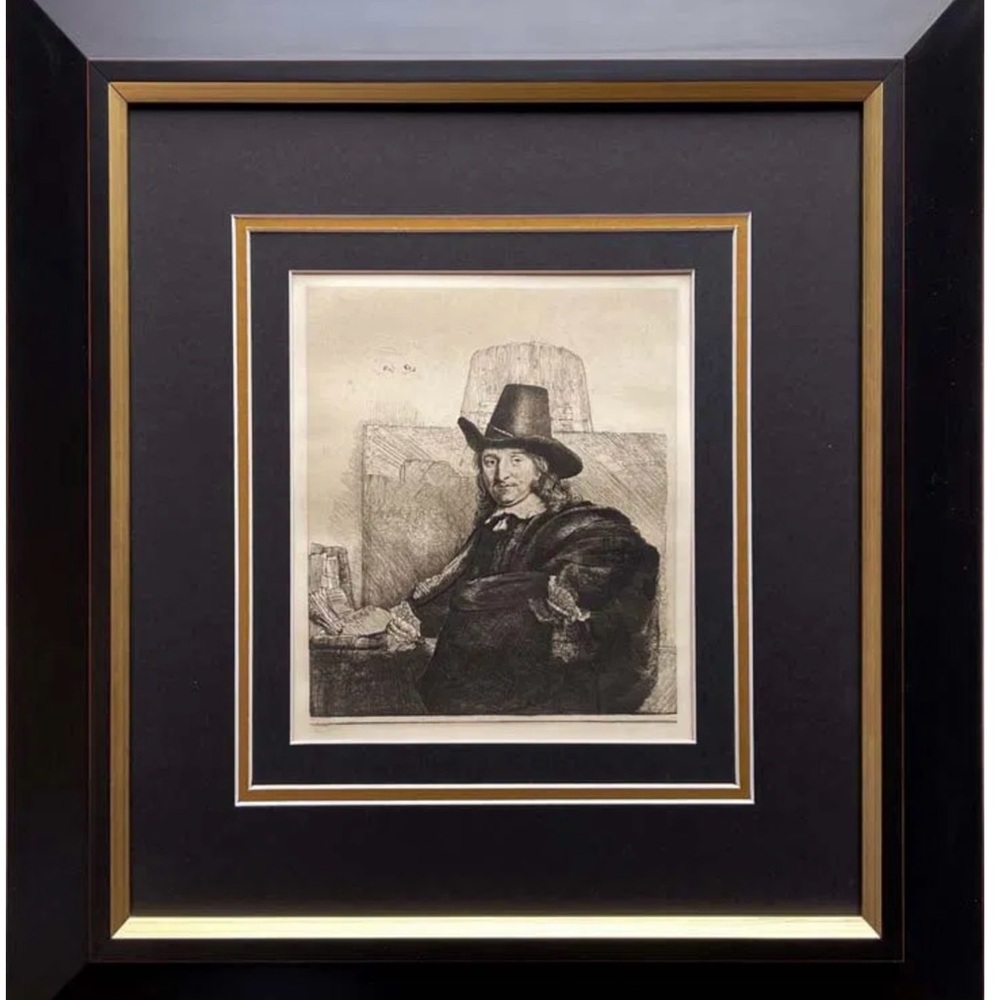 Rembrandt etching from restored copper plates Amond Durand
